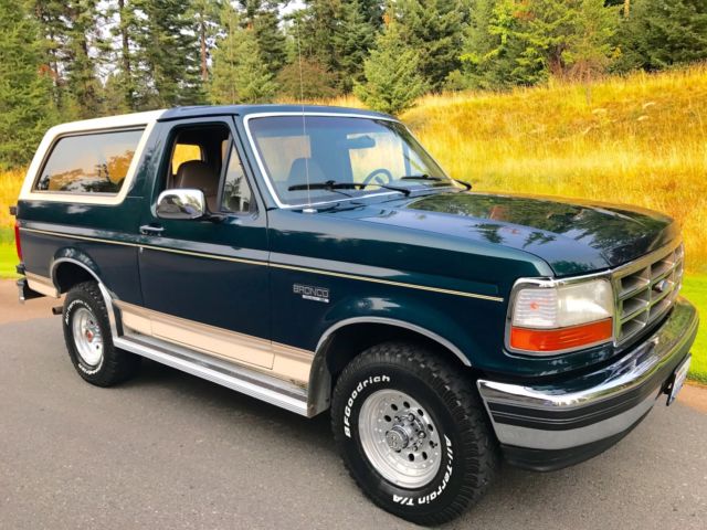 1993 Ford Bronco Eddie Bauer Low Miles Rust Free Fully Loaded With Leather