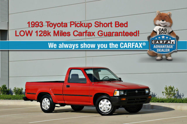 1993 Toyota Tacoma Pickup Short Bed * 128k Miles * 22RE NO RESERVE