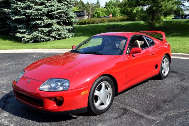 1993.5 TOYOTA SUPRA MKIV TWIN TURBO Renaissance Red 1 Owner All Stock
