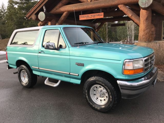 1994 Ford Bronco XLT Tobago Green 100% Original Paint Rust Free