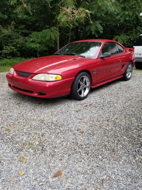1994 Ford Mustang lazer red