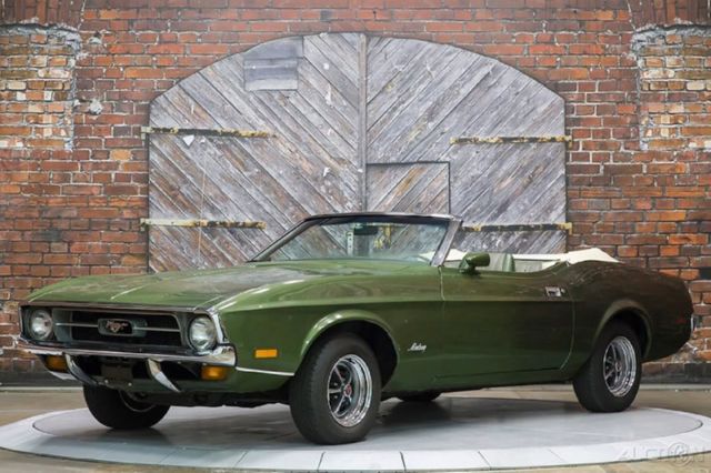 1972 Ford Mustang Convertible 4-Speed Manual Ivy Glow Green