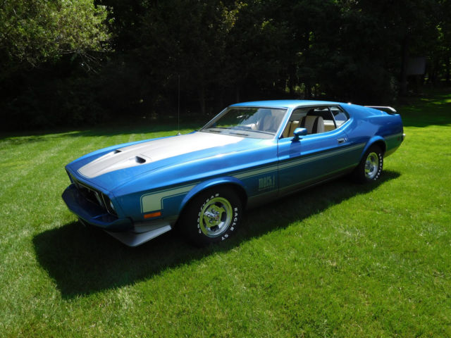 1973 Ford Mustang 89k # Match Q Code 351 4Spd Frame Off