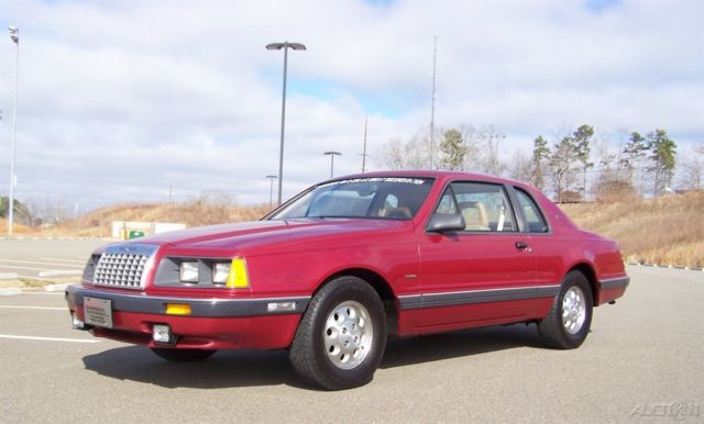 1984 Ford Thunderbird 1-FAMILY OWNED 16K TURBOCOUPE 5-SPD 1 OF 1 MARTI REPORT