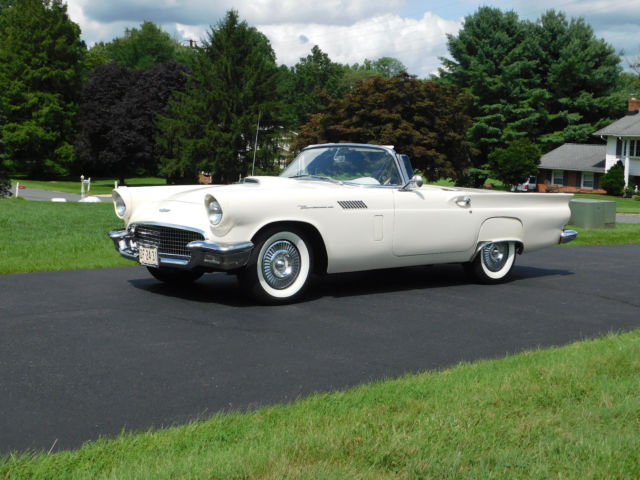 1957 Ford Thunderbird RARE Factory Opts, 3-Spd w/OD (video)