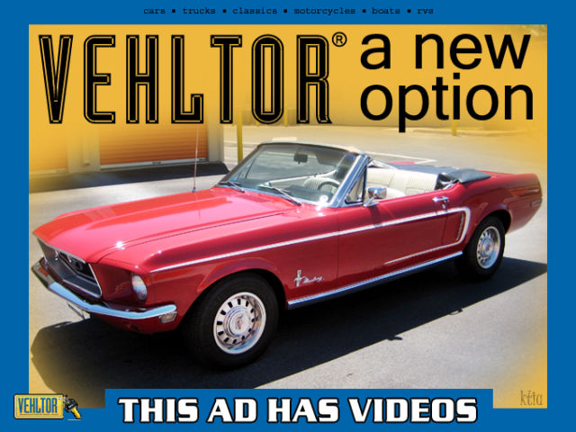 1968 Ford Mustang 2 Door Coupe Convertible
