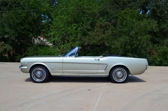 1966 Ford Mustang Matching #'s 289 Convertible in RARE Sauterne Gold