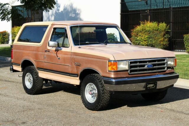 1989 Ford Bronco 4x4, XLT, 100% Rust Free,NO RESERVE (310)259-5383