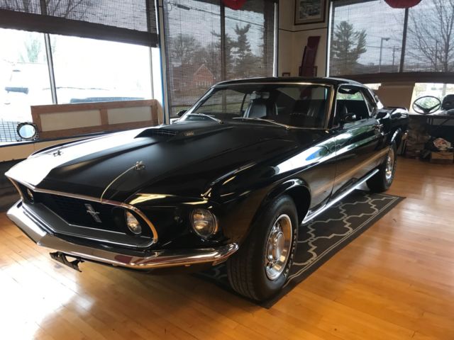 1969 Ford Mustang Black and Gold