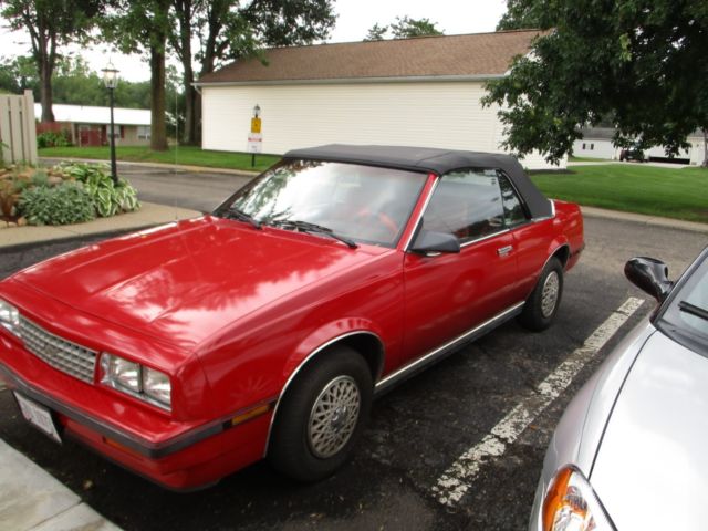 1985 Chevrolet Cavalier red