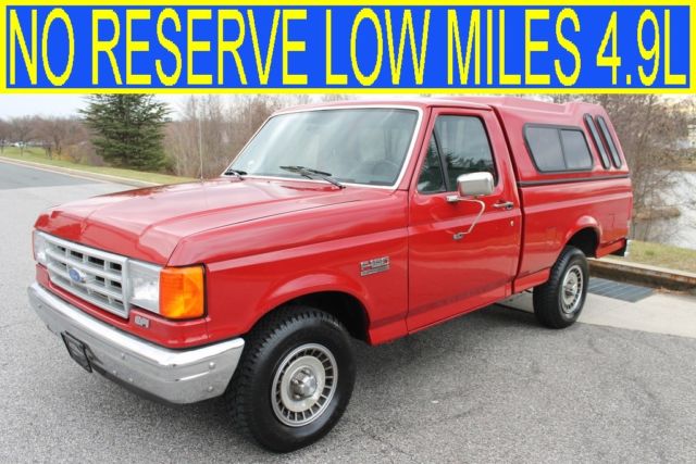 1989 Ford F-150 F-150 NO RESERVE LOW MILES 4.9L STRAIGHT 6