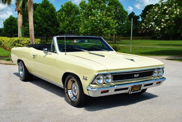 1966 Chevrolet Chevelle SS Convertible #'s Matching 396 Buckets Console