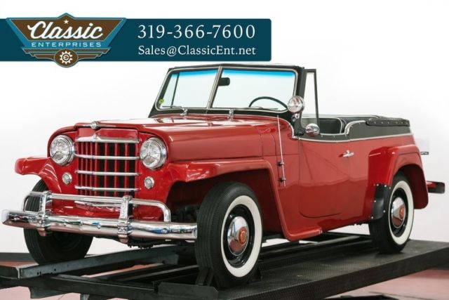 1951 Willys Jeepster Hurricane 4 cylinder with overdrive transmission