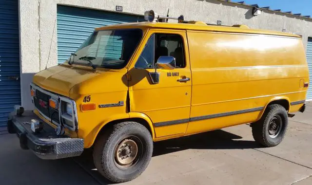 Gmc Vandura 3500 1 Ton Van 350 Auto Overdrive Stainless Medical Finished Rear For Sale Photos Technical Specifications Description