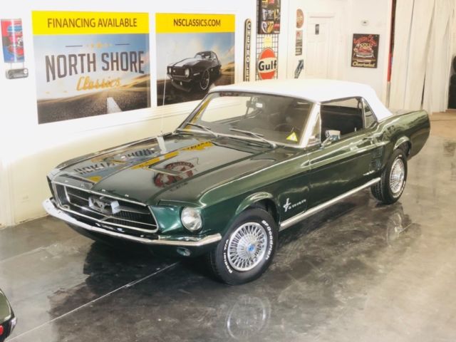 1967 Ford Mustang 289 C Code Power Top/PS Automatic Highland Green-V