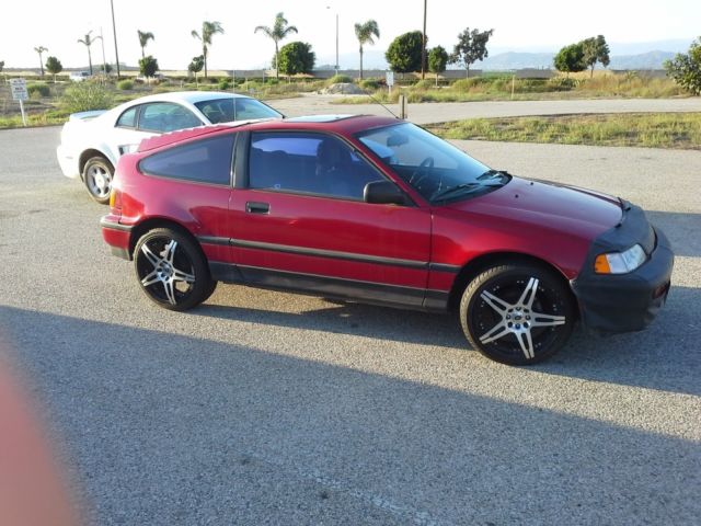 1989 Honda CRX Red