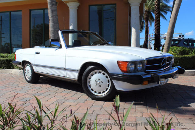 1989 Mercedes-Benz 500-Series LOW ORIGINAL MILES GARAGED BRIGHT WHITE 560SL HARD
