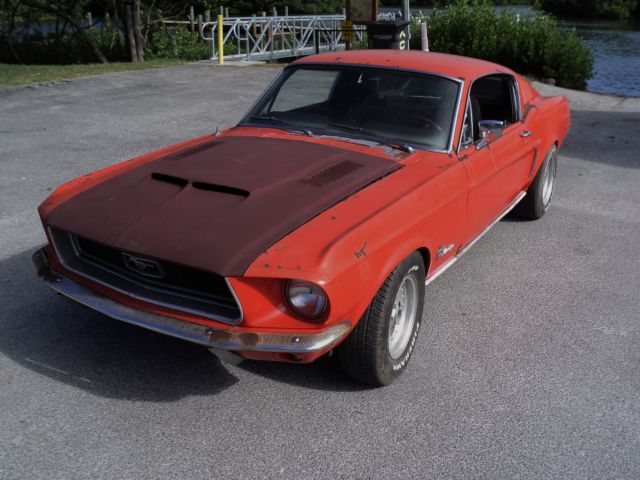 1968 Ford Mustang FASTBACK-RUNS & DRIVES-PROJECT-MOSTLY ORIGINAL!