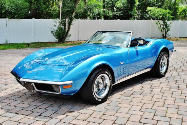 1970 Chevrolet Corvette Convertible Numbers Matching 350/300hp V8 Auto