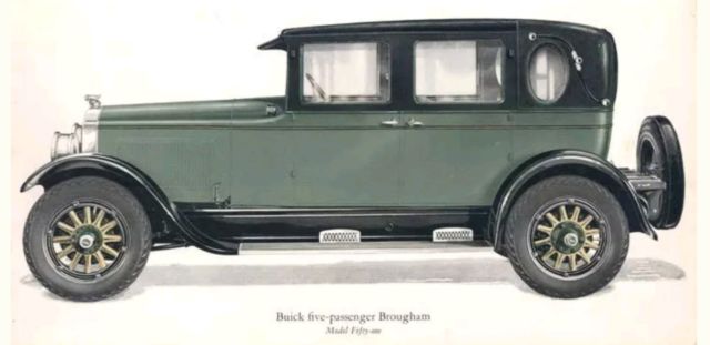 1924 Buick Master Six Series Model 51a Opera Brougham Brougham