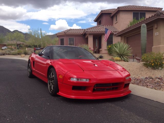 1991 Acura NSX Ivory / Red