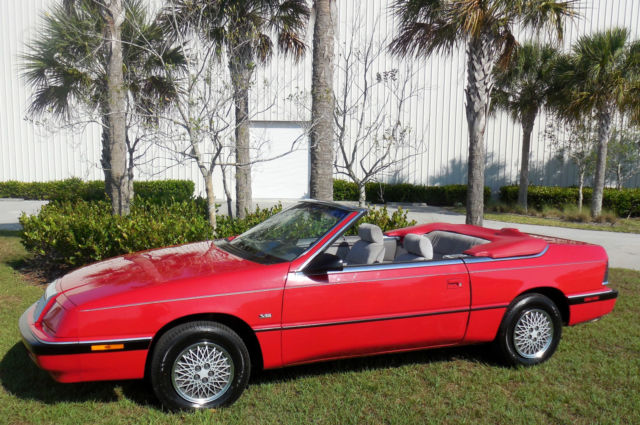1991 Chrysler LeBaron 25,876 MILES!!!CERTIFIED CARFAX~NON SMOKER~NEW TOP
