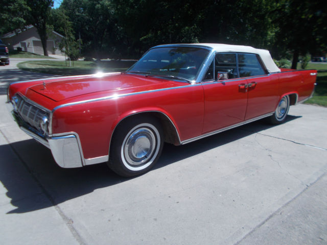 1964 Lincoln Continental 1964 RED/WHITE CONTINENTAL CONVERTIBLE