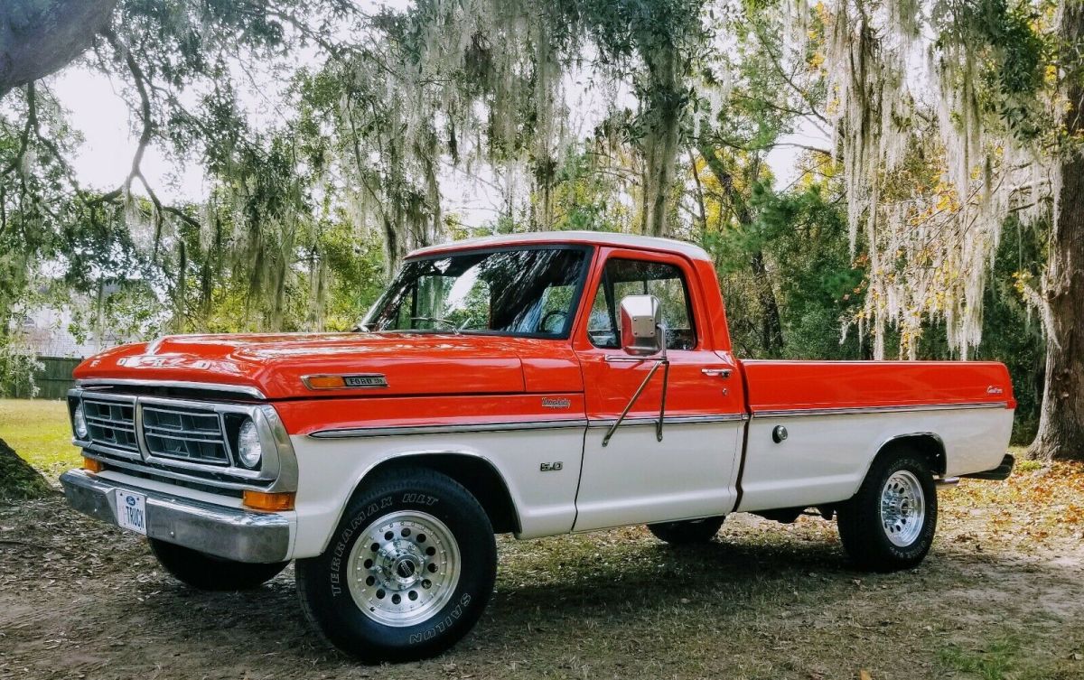 1972 Ford F-250 Two tone orange and white