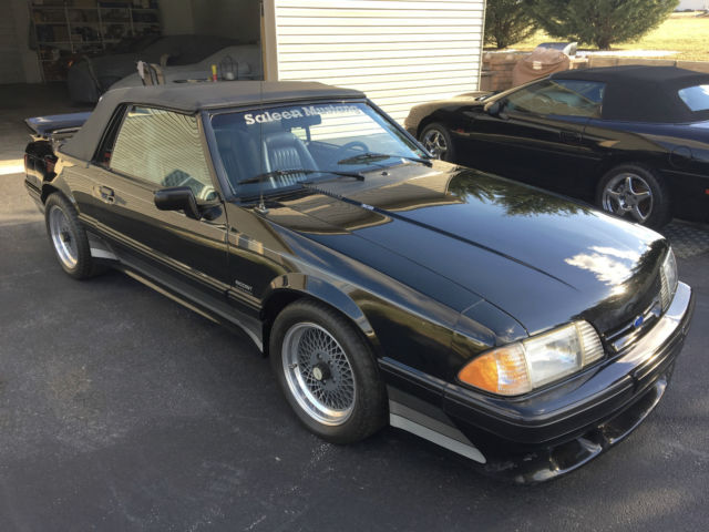 1988 Ford Mustang #408 SALEEN CONVERTIBLE 5 SPD 3.55 GEARS LEATHER