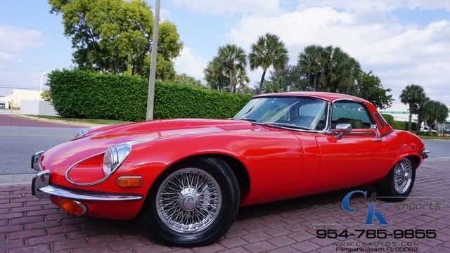 1972 Jaguar E-Type XKE CONVERTIBLE V12 A/C WIRE WHEELS AUTOMATIC NEW!