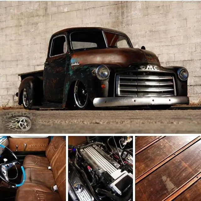 Slammed Hot Rat Street Rod Patina Shop Truck Air Ride Bagged