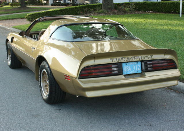 1978 Pontiac Trans Am TTOP - Y88 SPECIAL GOLD EDITION - 81K MI