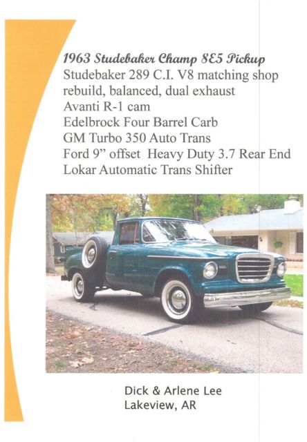 1963 Studebaker 8E5