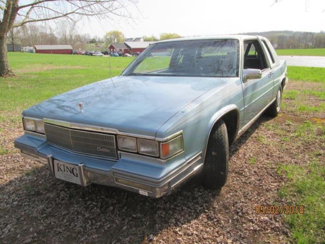 1986 Cadillac DeVille blue leather