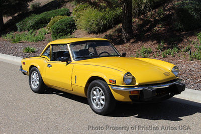 1974 Triumph Spitfire 4-speed manual with overdrive and soft/hardtop