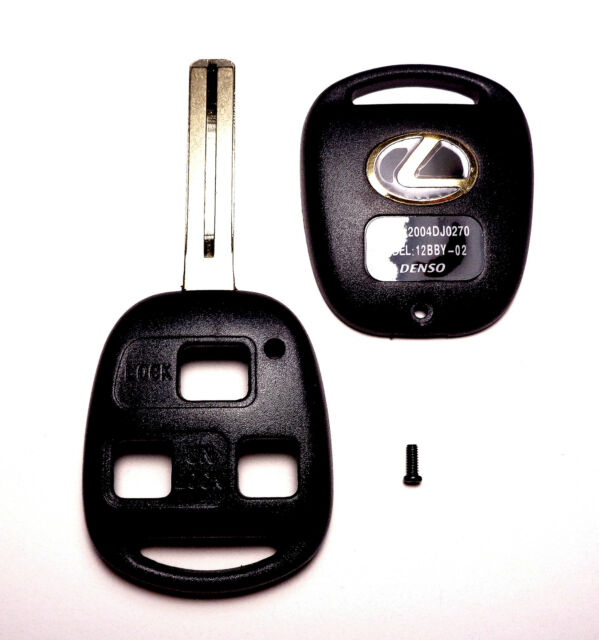Lexus Remote Shell Short Blade Key Gold Logo 2001 2002 2003 2004 2005 IS300