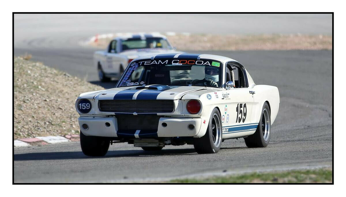 1966 Ford Mustang Race Car along with a 2000 Wells Cargo Trailer