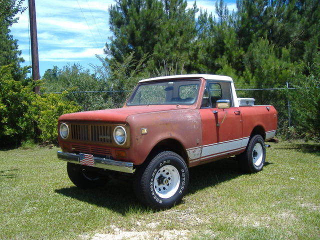 '74 International Scout II Half Cab 4x4 258 3spd for sale ... scout 2 rear wiring 