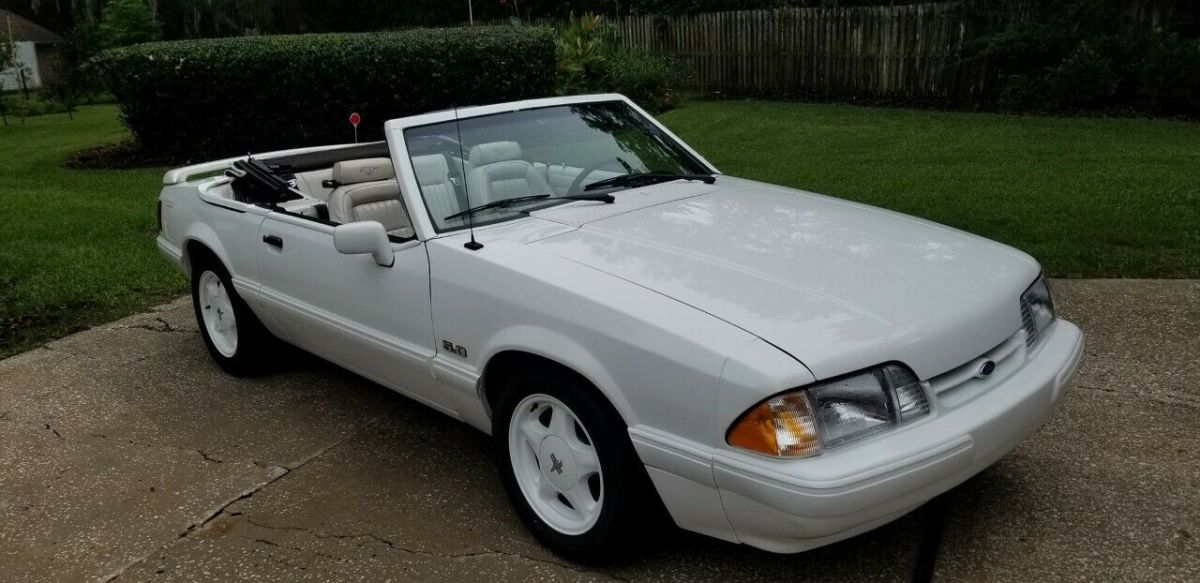 1993 Ford Mustang TRIPLE WHITE  1 CAR PER DEALER DELIVERED WHEN NEW