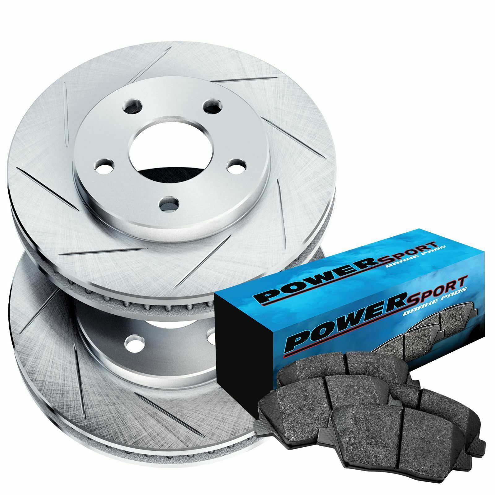 Fit Ford, Lincoln Expedition, Navigator Rear  Slotted Brake Rotors+Ceramic Pads