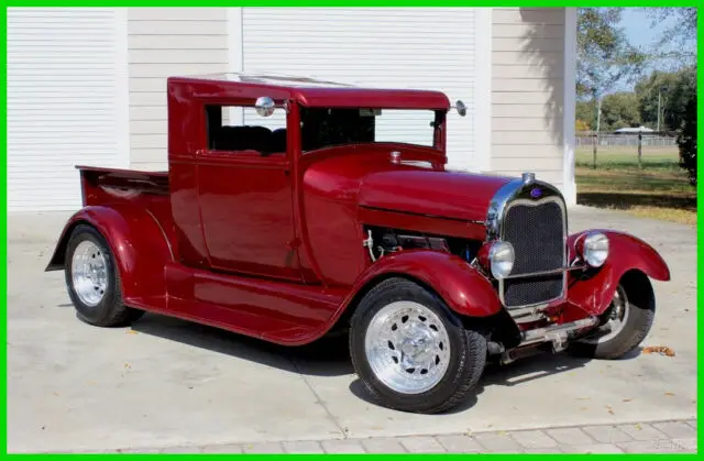 1928 Ford Model A Show Truck / Leather Interior / New Pinstriping