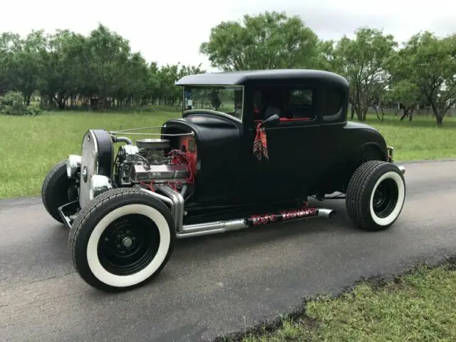 1929 Ford Model A 5 window chopped top High-Boy cpe 350/350