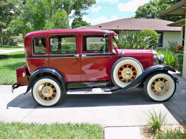 1930 Ford Model A Super Deluxe 4 door 3 window sedan