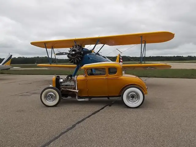 1930 Ford Model A candy and white