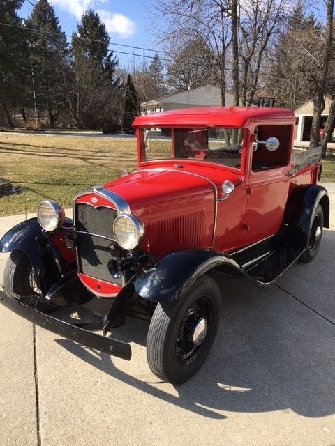 1931 Ford Model A red