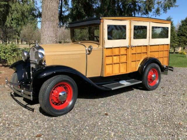 1931 Ford Model A Woodie Station Wagon. UPGRADED FOR TOURING. Video