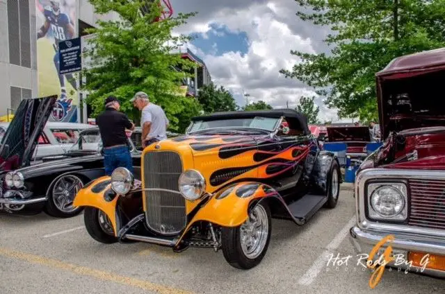 1932 Ford Brookville Roadster All Steel Custom Wade Hughes flames