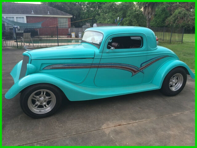1934 Ford 3-Window Coupe 350 Crate Engine, New Carb, Electric Fuel Pump