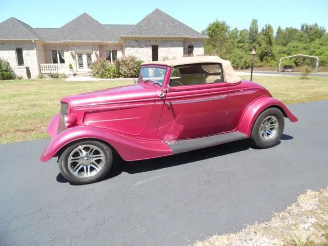 1934 Ford conv tan leather