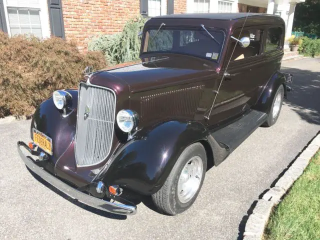 1934 Plymouth 2 door Sedan Black Cherry